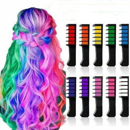 🚨OFERTA PACK DE 6 TIZAS TEMPORALES PARA EL CABELLO 🌈LUCE HERMOSA EN CADA MOMENTO✨