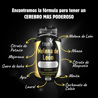 40% DE DCTO EN MELENA DE LEÓN✨El hongo milagroso para tu cerebro🧠 y salud / Frasco x 60 Cápsulas 360 mg