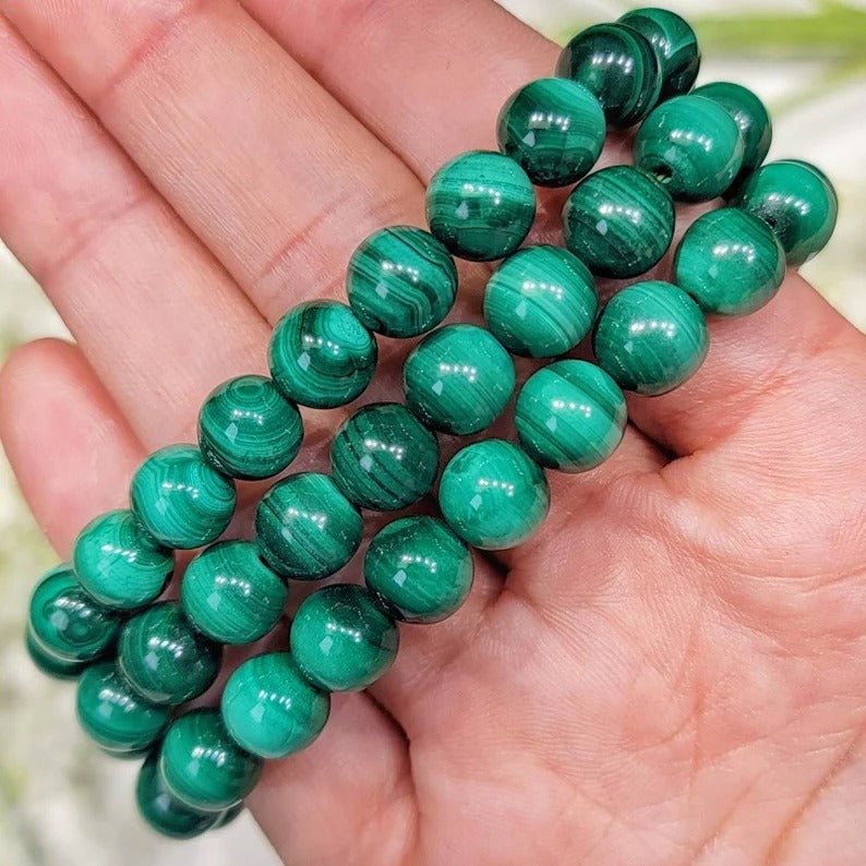 Pulsera de Piedras de Crisocola y Malaquita para controlar la diabetes y potenciar la autocuración - DiaGem